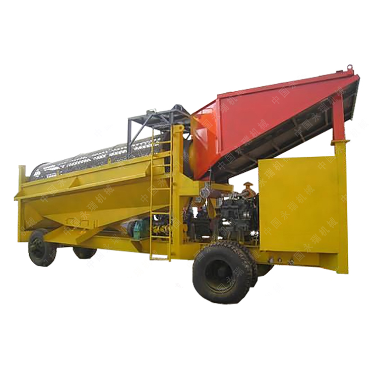 砂機(jī)設(shè)備 移動(dòng)淘金車 滾筒篩